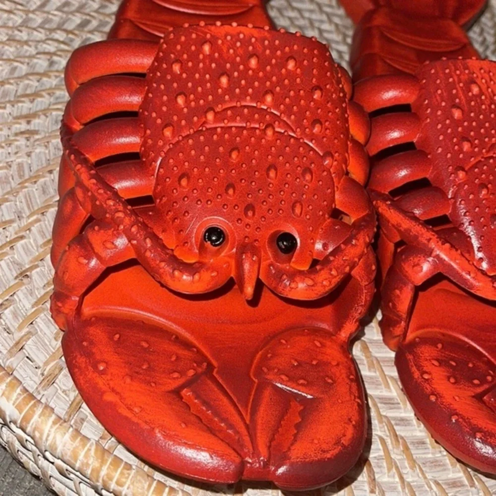 Lobster sandals, lobster sandals, unisex, lobster shoes, pool shoes, beach party